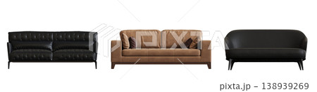 comfortable soft sofa isolated on transparent background, interior furniture, 3D illustration, cg render comfortable soft sofa isolated on transparent background, interior furniture, 3D illustration, cg render 138939269