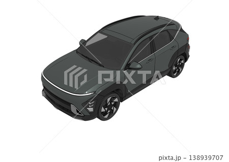 car isolated on transparent background, 3d illustration, cg render car isolated on transparent background, 3d illustration, cg render 138939707