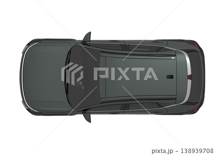 car isolated on transparent background, 3d illustration, cg render 138939708