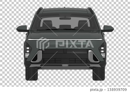 car isolated on transparent background, 3d illustration, cg render 138939709