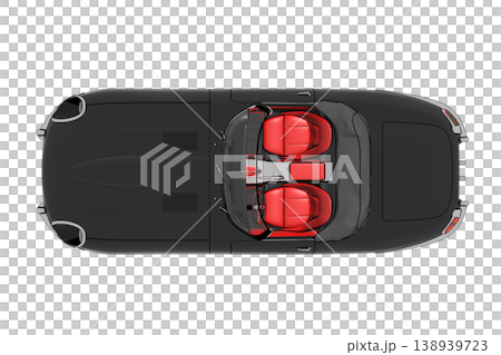car isolated on transparent background, 3d illustration, cg render 138939723