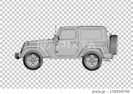car isolated on transparent background, 3d illustration, cg render car isolated on transparent background, 3d illustration, cg render 138939740