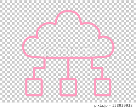 クラウド シンプル ピンク クラウド シンプル ピンク 138939938