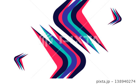 Abstract wavy lines in colors, fluid motion and artistic brush strokes, abstract 138940274
