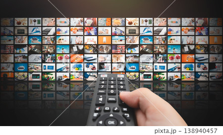 VOD multimedia TV streaming concept VOD multimedia TV streaming concept 138940457
