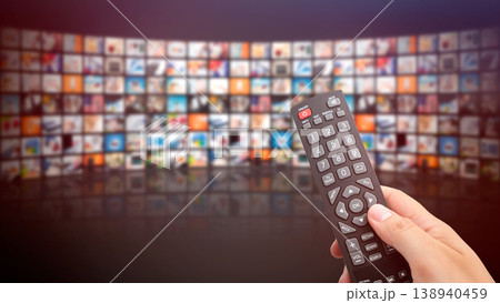 VOD multimedia TV streaming concept 138940459