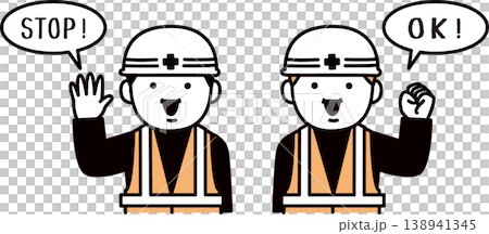 Construction workers doing hand-clapping exercises Construction workers doing hand-clapping exercises 138941345