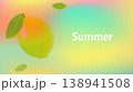 Vibrant summer mesh gradient background with Blurred Fruit soft color blends for ads, web design, banners, and marketing materials. vector illustration 138941508