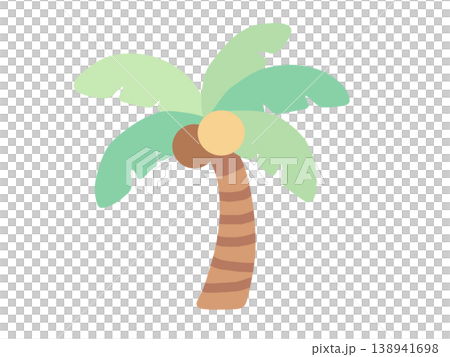 かわいいヤシの木のイラスト 138941698