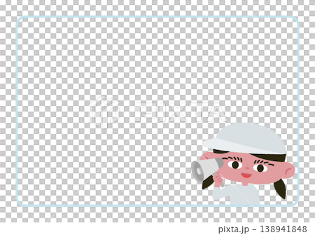 Frame material of a girl from the White Team making an announcement Frame material of a girl from the White Team making an announcement 138941848
