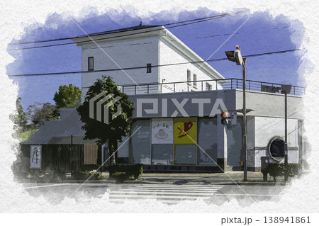 水彩画風 臼杵市観光交流プラザ 大分県臼杵市 水彩画風 臼杵市観光交流プラザ 大分県臼杵市 138941861