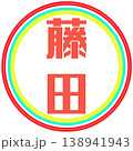 電子印鑑　藤田　透過 138941943