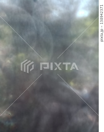 Abstract blur soft focus gray texture green bokeh nature background dreamy mood artistic haze out of focus scene 138942371