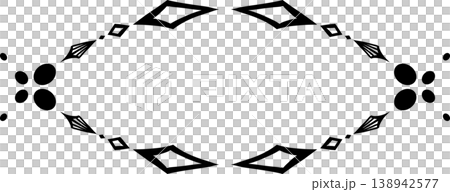 Celtic pattern style frame illustration material 138942577