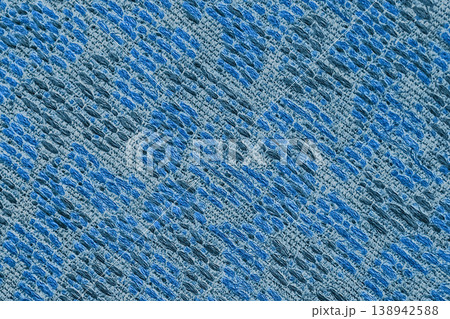Texture decorative blue fabric old upholstery char thread vintage surface background structure backdrop 138942588
