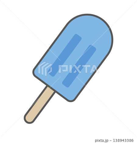 青色の棒アイス　ソーダ味　アイスキャンディー 138943386