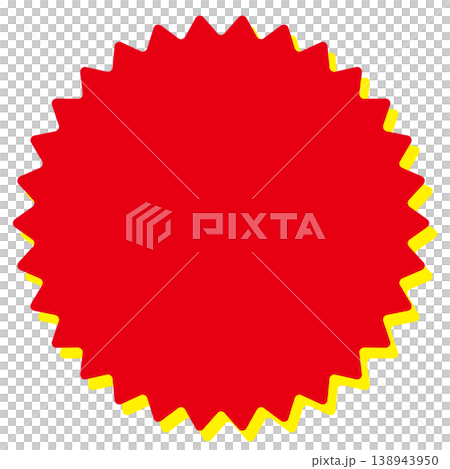 Red and yellow spiky frame Red and yellow spiky frame 138943950