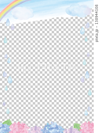柔和的水彩雨季背景圖 - 直式版 柔和的水彩雨季背景圖 - 直式版 138944108