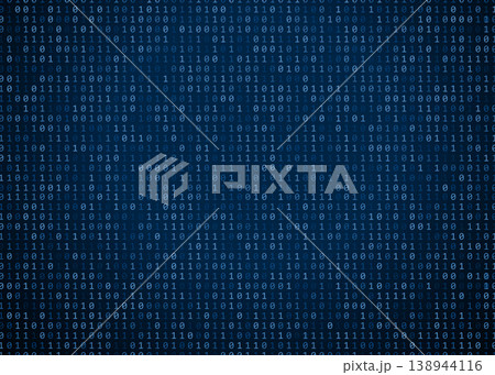 Abstract Digital Background with Blue Binary Code Pattern and Data Streams Abstract Digital Background with Blue Binary Code Pattern and Data Streams 138944116