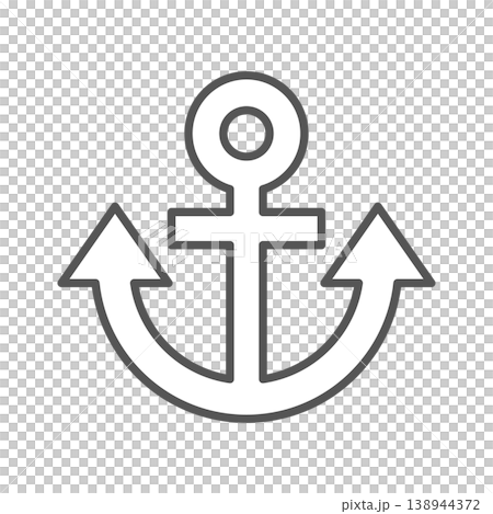 Anchor symbol - icon of ships, the sea, and the navy - flat design 138944372
