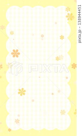 縦長で紫のチェック模様に花が舞う可愛らしい背景 縦長で紫のチェック模様に花が舞う可愛らしい背景 138944451
