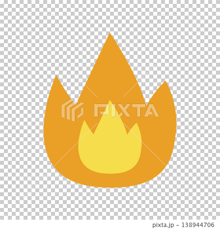 炎のイラスト フラットデザイン 炎のイラスト フラットデザイン 138944706