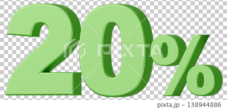 3D Material_Numbers_20%_Metallic_Green 3D Material_Numbers_20%_Metallic_Green 138944886