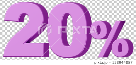 3D Material_Numbers_20%_Metallic_Purple 3D Material_Numbers_20%_Metallic_Purple 138944887