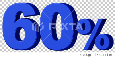 3D Material_Numbers_60%_Metallic_Blue 3D Material_Numbers_60%_Metallic_Blue 138945136