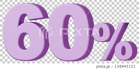 3D Material_Numbers_60%_Metallic_Purple 3D Material_Numbers_60%_Metallic_Purple 138945151