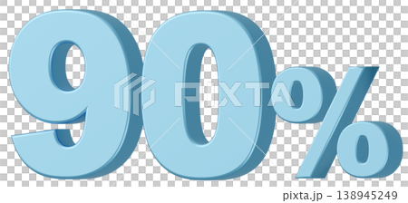 3D Material_Numbers_90%_Metallic_Light Blue 3D Material_Numbers_90%_Metallic_Light Blue 138945249