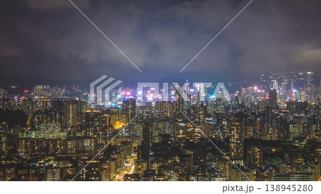 April 15 2026 the Kowloon Central Night Skyline Cityscape 138945280