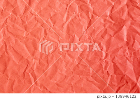 Crumpled red paper kraft texture Crumpled red paper kraft texture 138946122