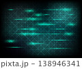 Abstract background with green lines network 138946341