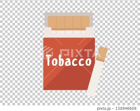 タバコ箱のイラスト タバコ箱のイラスト 138946608