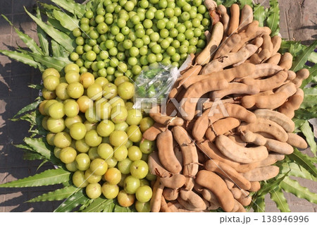 tamarind and amla gooseberry on shop tamarind and amla gooseberry on shop 138946996