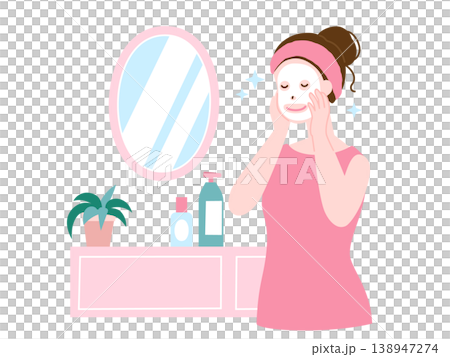 敷面膜的女人 敷面膜的女人 138947274