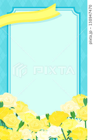 カーネーションと薔薇の父の日テンプレート_文字なし_縦 カーネーションと薔薇の父の日テンプレート_文字なし_縦 138947470