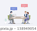 営業マンから説明を受ける若い日本人夫婦 138949054