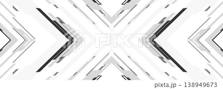 Monochrome angular cross lines converge, abstract background with intersecting chevrons and high contrast geometry minimalist tech aesthetic ideal for corporate identity, UI headers Monochrome angular cross lines converge, abstract background with intersecting chevrons and high contrast geometry minimalist tech aesthetic ideal for corporate identity, UI headers 138949673