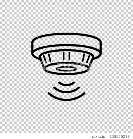 Smart Smoke Alarm Sensor Icon 138950258