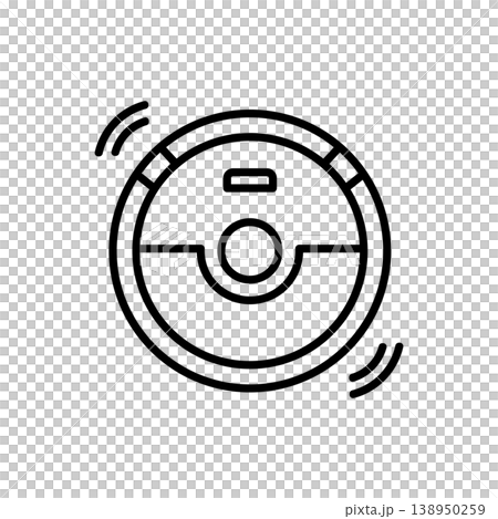 Smart Robot Vacuum Cleaner Icon 138950259