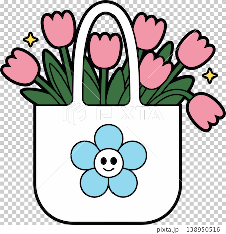 flower, bag, tulips 138950516