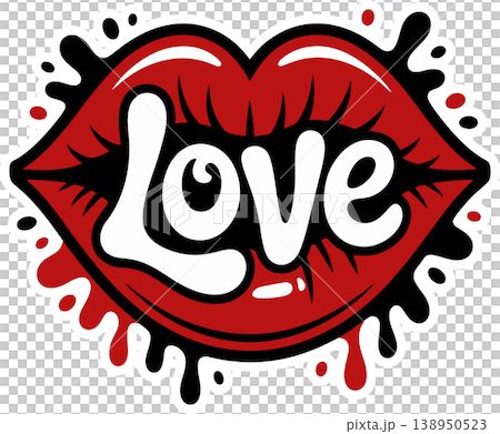 love, kiss, vector 138950523