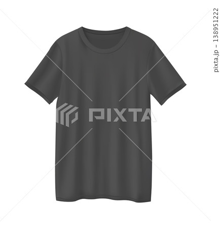 Realistic Black T-Shirt Mockup Template for Fashion Design, Print, and E-Commerce Product Showcase. Realistic Black T-Shirt Mockup Template for Fashion Design, Print, and E-Commerce Product Showcase. 138951222