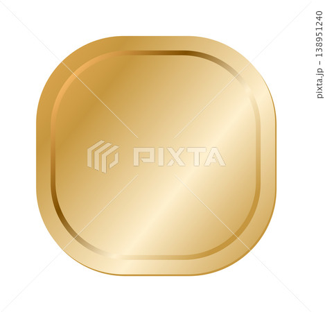 Glossy Gold Shape for Web, App, and Decoration Design. Vector Illustration Glossy Gold Shape for Web, App, and Decoration Design. Vector Illustration 138951240