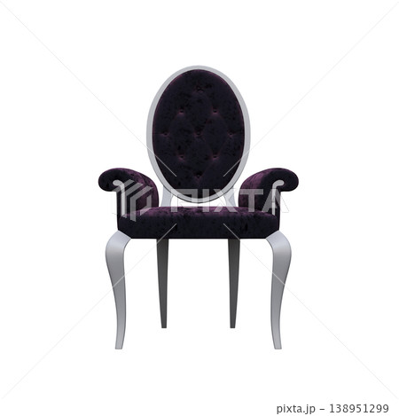 chair isolate on a transparent background, interior furniture, 3D illustration, cg render chair isolate on a transparent background, interior furniture, 3D illustration, cg render 138951299