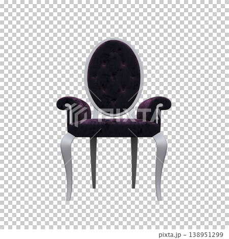 chair isolate on a transparent background, interior furniture, 3D illustration, cg render chair isolate on a transparent background, interior furniture, 3D illustration, cg render 138951299