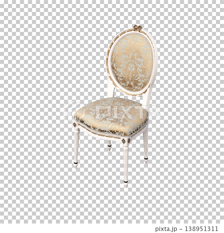 chair isolate on a transparent background, interior furniture, 3D illustration, cg render chair isolate on a transparent background, interior furniture, 3D illustration, cg render 138951311
