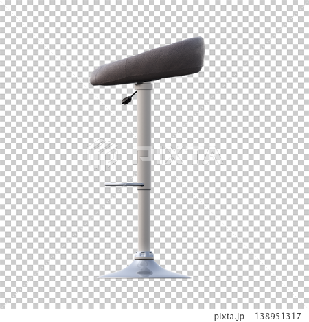 chair isolate on a transparent background, interior furniture, 3D illustration, cg render 138951317